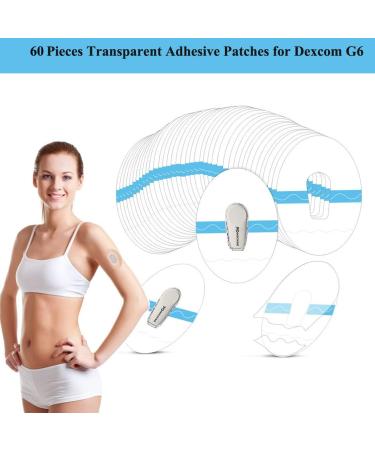 60 Pcs G6 Overpatch Sensor Adhesive Patches - Transparent Waterproof CGM Stickers for Continuous Glucose Monitor - Buy Online on GoSupps.com