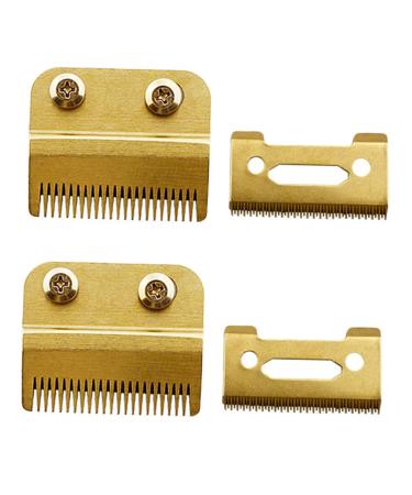 CRILSTYLEO 2 Sets Hair Cutting Head Replacement Blades for Hair Clippers Electric Hair Trimmer Hair Trimmer Head Replacement Blades for Electric golden 4.50X3.80X0.50CM Golden 4.50X3.80X0.50CM