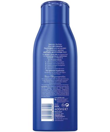 Nivea Rich Body Milk 400ml - Intensive Nourishing Cream with Almond Oil & Vitamin E for Deep Hydration | International Shipping Available - Buy Online on GoSupps.com