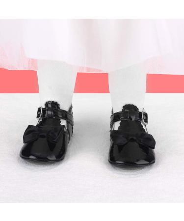LACOFIA Baby Girls Anti-Slip Bowknot Mary Jane Shoes | 12-18 Months | Black - Buy Online on GoSupps.com