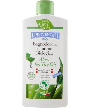 BIO Bagnoschiuma Biologico Aloe & Tea Tree Oil 400 ml - Addolcente | Natural Organic Shower Gel for Soft Skin | International Shipping Available - Buy Online on GoSupps.com
