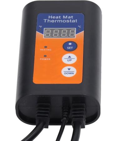 Reptile Thermostat 1000W - Corrosion Resistant Temp Control Fahrenheit & Celsius LED Display Easy Use for Seedlings (EU 230V) - Buy Online on GoSupps.com