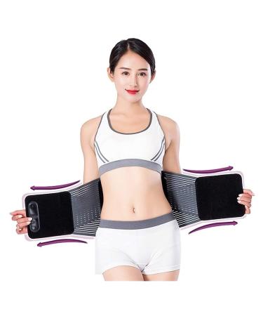 Samnuerly lumbar support belts for men and women adjustable lumbar vertebrae relief belts lumbar belt belts with removable upholstery (size: X-Large) (x)