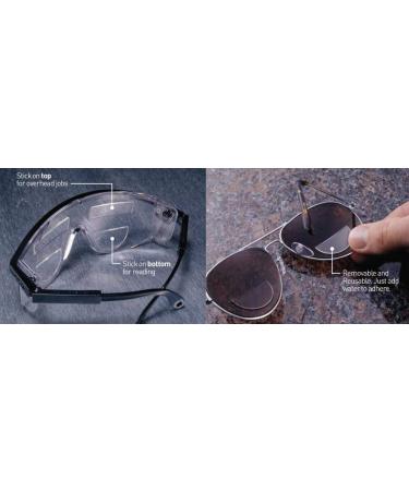 OPTX 20/20 Hydrotac Stick On Bifocal Lenses +1.50 Diopter | Reusable Adhesive Reading Magnifier for Sunglasses | International Shipping Available - Buy Online on GoSupps.com