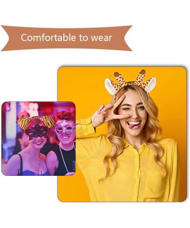 6 Pieces Animal Ears Headbands Soft Plush Hair Hoops Elastic Hair Bands for Adult and Children's Parties and Holiday Decorations - Buy Online on GoSupps.com