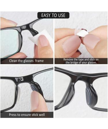 Chudian 60 Pairs Self-Adhesive Silicone Nose Pads for Glasses - Slipproof Transparent Pads for Sunglasses - Buy Online on GoSupps.com