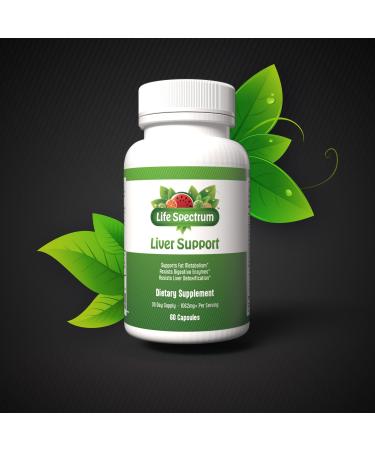 Life Spectrum - Liver Support Vitamins - Supports Fat Metabolism Assists Digestive Enzymes Assists Liver Detoxification