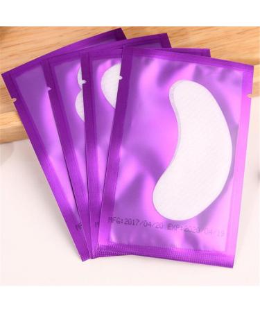 100 Pairs Eye Gel Patches - Lint Free Under Eye Pads for Lash Extensions - Purple | Shop Internationally - Buy Online on GoSupps.com