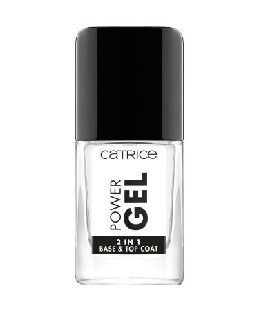Catrice Power Gel 2in1 Base & Top Coat Unter and overlack transparent long-lasting shiny without acetone vegan microplasty particles free (10.5ml)