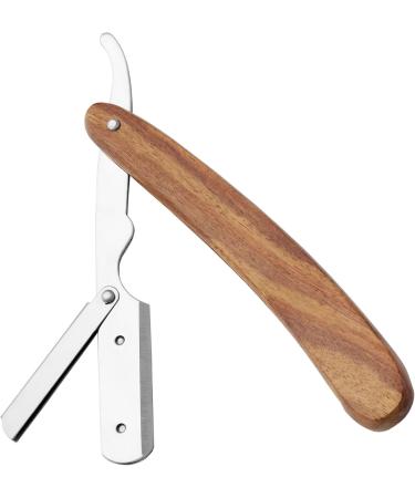 Premium Men's Razor Set with 100 Half Derby Blades & Leather Pouch - Ideal for Barbers & Hairdressers - International Shipping Available - Buy Online on GoSupps.com