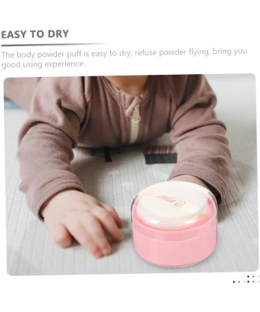 FRCOLOR Box Body Powder Puff Box Powder Puffs for Loose Powder Body Powder Puff Container Empty Powder Puff Holder Small Powder Puff Container Baby Plastic Portable Dry Puff - Buy Online on GoSupps.com