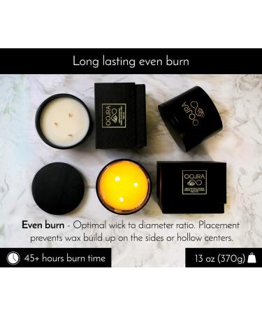Soy Essential Oil Scented Candle - Large 3 Wick Eucalyptus Candle with Lid & Gift Box | Oojra Australia  - Buy Online on GoSupps.com