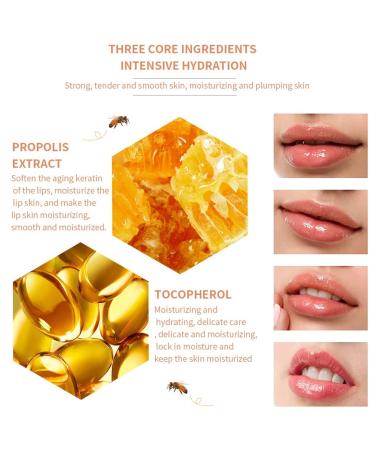 4PCS Bee Balm Lip Balm & Sleeping Lip Mask Set - Hydrating Propolis Honey Lip Care Kit for Winter - Exfoliating Scrub for Dry Lips - Buy Online on GoSupps.com