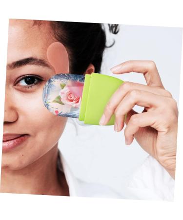Silicone Face Ice Roller | Skin Massage Tool in Green | 11.5x7cm | Perfect for Face & Eye Care | Shop Internationally - Buy Online on GoSupps.com