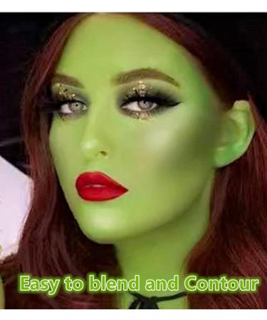 Go Ho Light Green Face & Body Paint Makeup - Professional Water-Based Creamy to Gel Palette for Cosplay, SFX, Costumes, Festivals - 25g - Buy Online on GoSupps.com