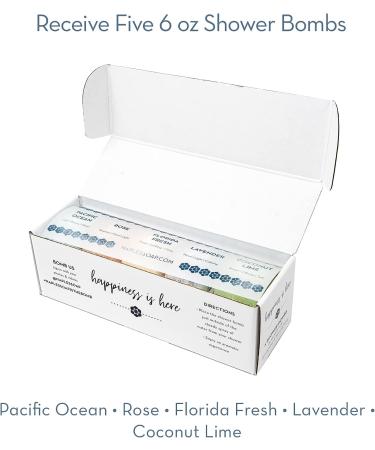 Naples Soap Company Aromatherapy Shower Bomb Variety Box - Set of 5 Steamer Tablets for a Spa-Like Experience at Home - Buy Online on GoSupps.com