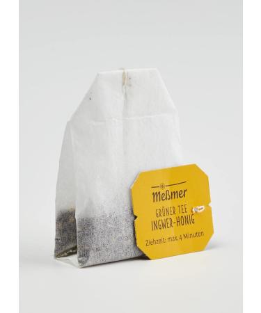 Me mer Green Tea Orange Ginger | 25 Vegan Gluten-Free Lactose-Free Tea Bags - Refreshing Citrus Blend - Buy Online on GoSupps.com