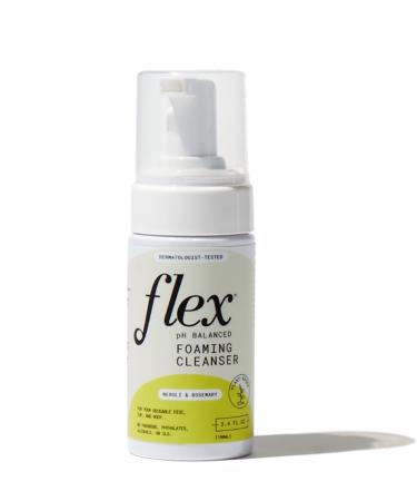 Flex Foaming Cup Wash Infused with Neroli and Rosemary - Menstrual Cup Cleaner for Silicone Period Cups - 3.4 oz - pH-Balanced - Feminine Wash - for Cups, Discs, and Your Body (Neroli & Rosemary)