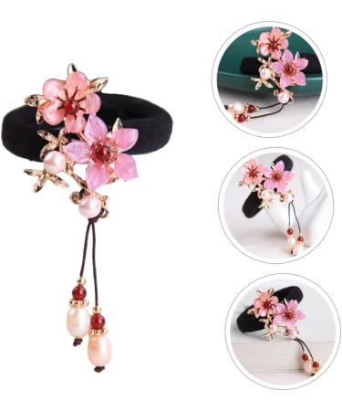 1pc Hair Tie Hair Ribbons for Women Japanese Kimono Hair Accessories Chinese Hair Scrunchies Flower Hair Rope Ponytail Holder Elastic Hair Rope Hanfu Hair Ring Girl Copper Etc. - Buy Online on GoSupps.com