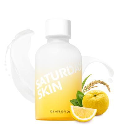 Saturday Skin Yuzu Vitamin C Bright Toner for Dryness Dullness Face Brightening Hydrate Tone Glow Niacinamide Smooth Skin Facial Water Korean Skincare Ideal for All Skin Type