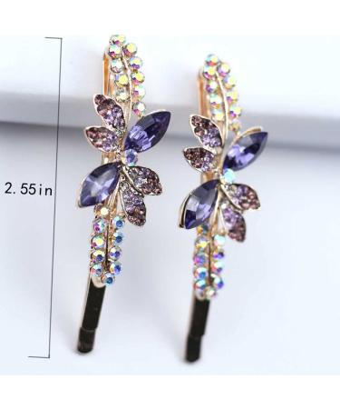 Whitebridge 8pcs Water Drop Leaf Hairpin Bobby Pins - Fashion Metallic Barrettes for Women and Girls - Buy Online on GoSupps.com