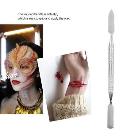 Wax Spatula Stainless Steel Double-ended Scar Spatulas Waxing Sticks Applicator Special Effects Makeup Tools Large Putty Tool Cosmetic Stirring Rod for Modeling Fake Wound Moulding Scars Prosthetics - Buy Online on GoSupps.com