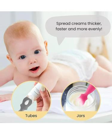 Creoqiji 4-Pack Silicone Bathing Toy for Babies - 18 Months+ Fine Motor Skill Brushes (Gray) - Buy Online on GoSupps.com