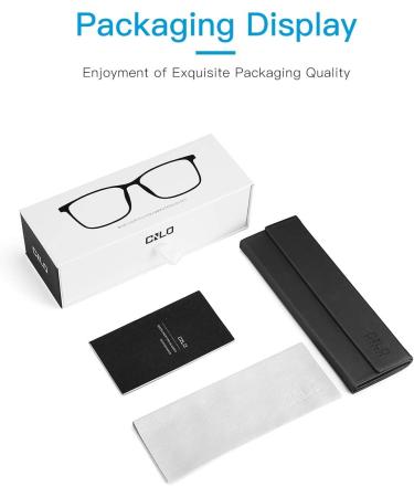CNLO Blue Light Filter Glasses for Eye Strain Relief Lightweight Men/Women's Computer Glasses in Black - Buy Online on GoSupps.com