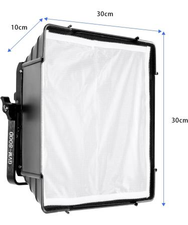 GVM Foldable Softbox Diffuser with Grid Beehive for RGB 800D/560AS/480LS Series LED Video Light Suitable for Studio Lighting Portrait Photography Video Lighting Led Panel 2 Packs 11"x11" - Buy Online on GoSupps.com