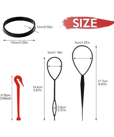 Sularpek 1000 Pcs Small Elastic Hair Bands with Removal Hook - Black | Hair Elastics for Braids and Styles - Buy Online on GoSupps.com