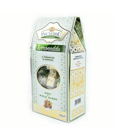 Premium Torroncini with Walnuts & Honey from Sardinia - 200g Gift Pack | White Nougat by Pruneddu Torronificio Artigianale - Buy Online on GoSupps.com