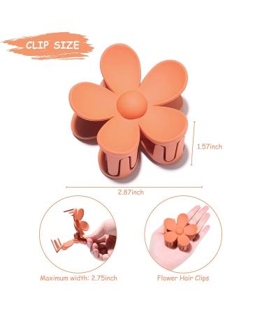 9PCS Flower Hair Clips & Jaw Clamps for Women - Non Slip Hair Catch Barrettes in 9 Colors - Large Claw Clips for Thick Hair - Multicolour Headwear Accessories - Buy Online on GoSupps.com