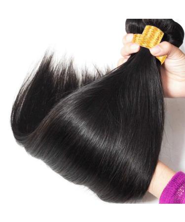 Ladiary 9A Brazilian Human Hair Bundles - Straight Hair Weave (16-22 inch) | Natural Color 400g - Buy Online on GoSupps.com