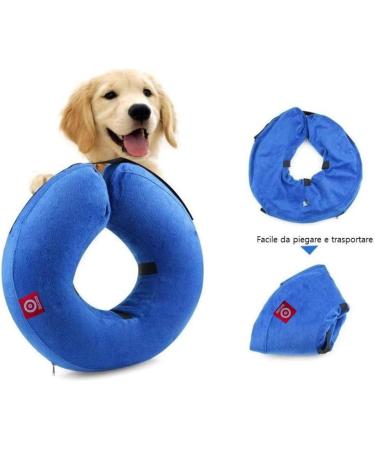 Ducomi XL Blue Inflatable Hinges for Dogs & Cats - Enhanced Comfort Freedom of Movement Scratch & Bite Protection - Buy Online on GoSupps.com