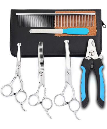 FreeWindo Dog Grooming Set - Durable Stainless Steel Dog Cups & Scissors for Complete Fur Care - Buy Online on GoSupps.com