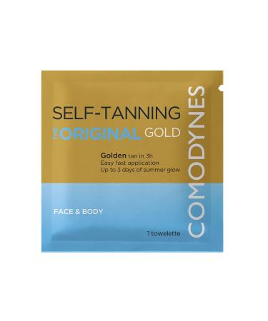 Comodynes - self -tanning towels gold finish natural and long -lasting tan on the face neck and cleavage simple application and moisturizing formula - 8 scarves 1 piece (8 Pack)