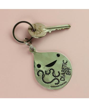 I Heart Guts Insulin Cartoon Enamel Keychain - Diabetes Awareness Funny Gift - Buy Online on GoSupps.com