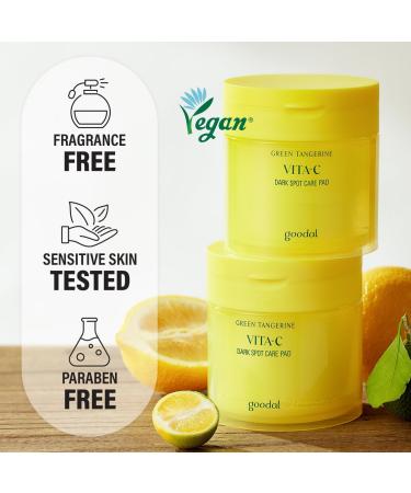  Bundle GOODAL Green Tangerine Vita C Skin Care Duo : Toner Pads Serum - Buy Online on GoSupps.com