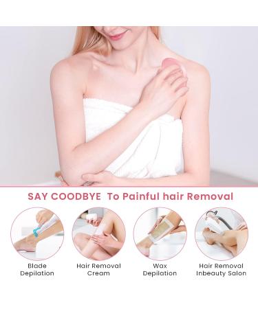 Reusable Crystal Hair Remover - Painless Exfoliation Tool for Men and Women - Pink - Buy Online on GoSupps.com