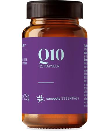 Buy Sanopoly Essentials Q10 Capsules - High-Dosed 100mg Coenzyme Q10 (120 Veg Capsules) | Vegan & Free from Artificial Additives | International Shipping Available - Buy Online on GoSupps.com