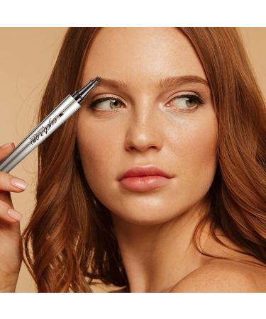 Magic Eyebrow Pencil 3D Waterproof Microblading Eyebrow Pencil Contouring Pen 4-Tipped Precise Brow Pen Long-Lasting Natural Fine Stroke Eyebrow Pencil (D-Light Brown) - Buy Online on GoSupps.com