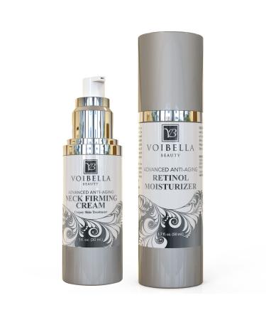 VOIBELLA BEAUTY Neck and Face Skin Care Combo - Moisturizing Soothing and Firming with Specialized Ingredients for Wrinkles Fine Lines & Dark Spots