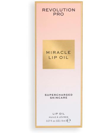 Revolution Pro Miracle Lip Oil Hydrating Supercharged Serum Long-Lasting High Shine Finish Rose Scented 8ml - Buy Online on GoSupps.com