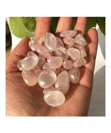 Balance Natural Plated Rose Crystal Crushed Stone Rose Crystal Crushed Stone Aquarium Garden Stone Decoration Lucky Stone Raw Stones and Minerals dingchi Stone Mineral Specimen (Size : 1000g)