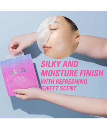 Moist Glittering Sheet Mask | Aloe & Seaweed Extracts for Radiant Skin | 10 Dermatologically Tested Masks - Buy Online on GoSupps.com