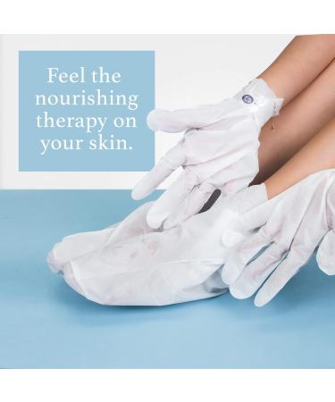Epielle Hydrating Hand & Foot Masks 12pk - Shea Butter, Jojoba Oil, Vitamin E - Dry & Cracked Heel Treatment, Skincare Gifts - Stocking Stuffers for New Year - Buy Online on GoSupps.com