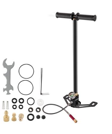 VEVOR PCP Air Pump, 3 Stage PCP Hand Pump, 4500psi High Pressure Air Pump with Gauge, Multi-Purpose Air Gun Pump, Stainless Steel PCP Air Rifle Pump for PCP, Paintball Air Guns and HPA Tanks