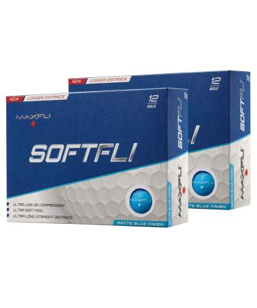 Maxfli SoftFli Matte Golf Balls Blue 24 Pack