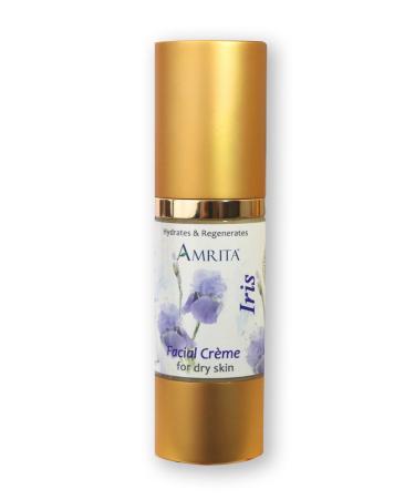 AMRITA Aromatherapy Iris Facial Cr me (For Dry Skin) - Blended with Premium Therapeutic Quality Essential Oils of Iris - SIZE: 30ML