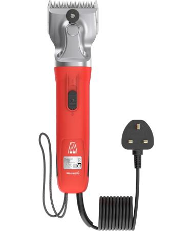 Masterclip Hunter Horse Clipper - Mains Powered Heavy Duty Horse Clippers Fitted with A2 Fine Cut Blades - Suitable for All Coat Types Red  - Buy Online on GoSupps.com
